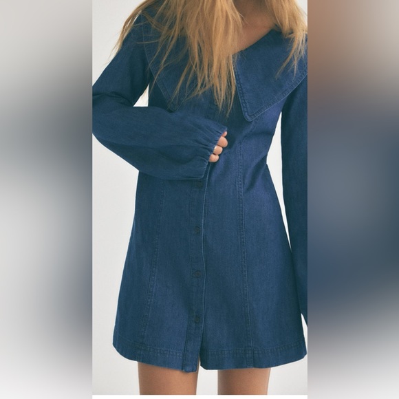 ☀️ SUMMER ZARA NWT DENIN DRESS SIZE S AND M
Pit too pit 17 inches - Picture 3 of 7